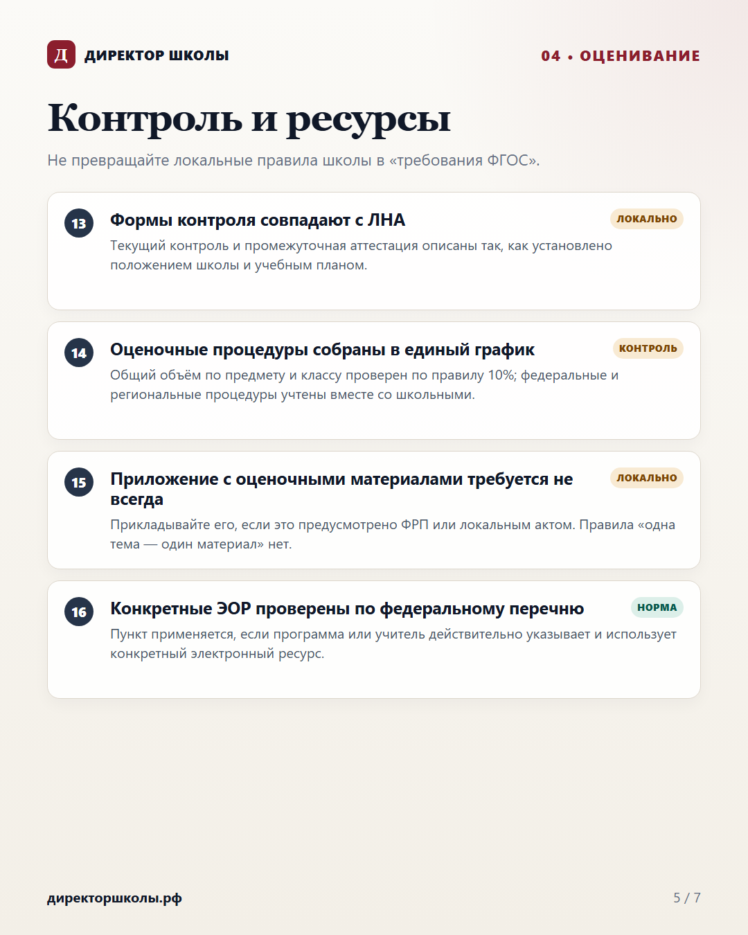 Контроль и электронные ресурсы