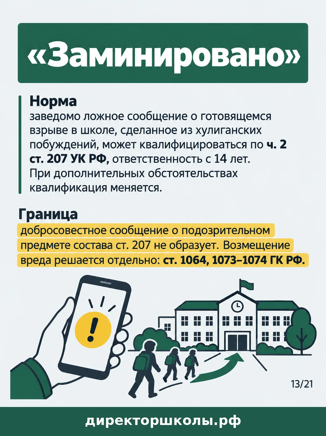 Памятка ««Заминировано»»
